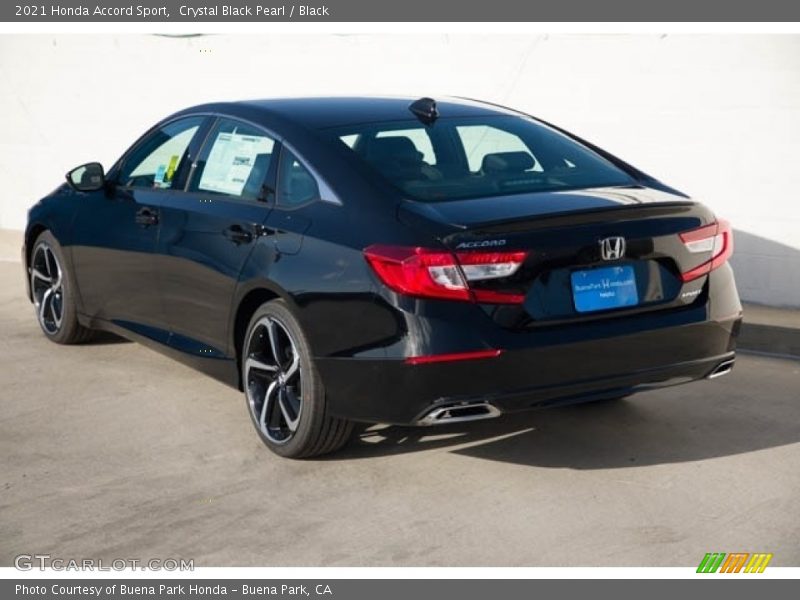 Crystal Black Pearl / Black 2021 Honda Accord Sport