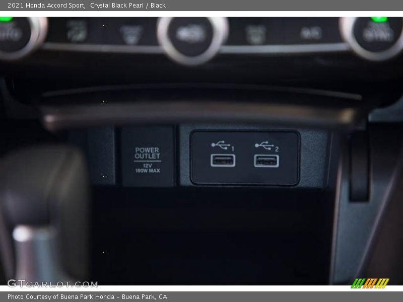 Crystal Black Pearl / Black 2021 Honda Accord Sport