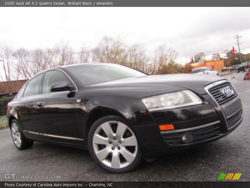 Brilliant Black / Amaretto 2005 Audi A6 4.2 quattro Sedan