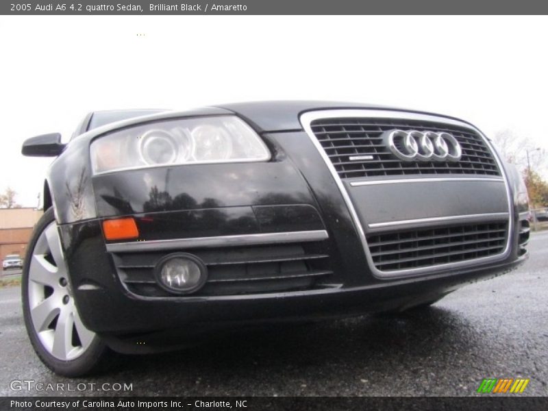 Brilliant Black / Amaretto 2005 Audi A6 4.2 quattro Sedan