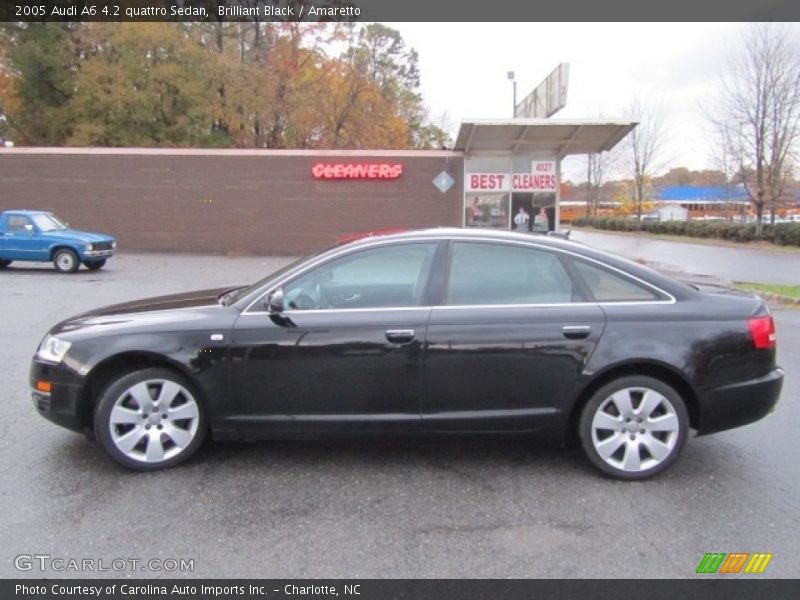 Brilliant Black / Amaretto 2005 Audi A6 4.2 quattro Sedan