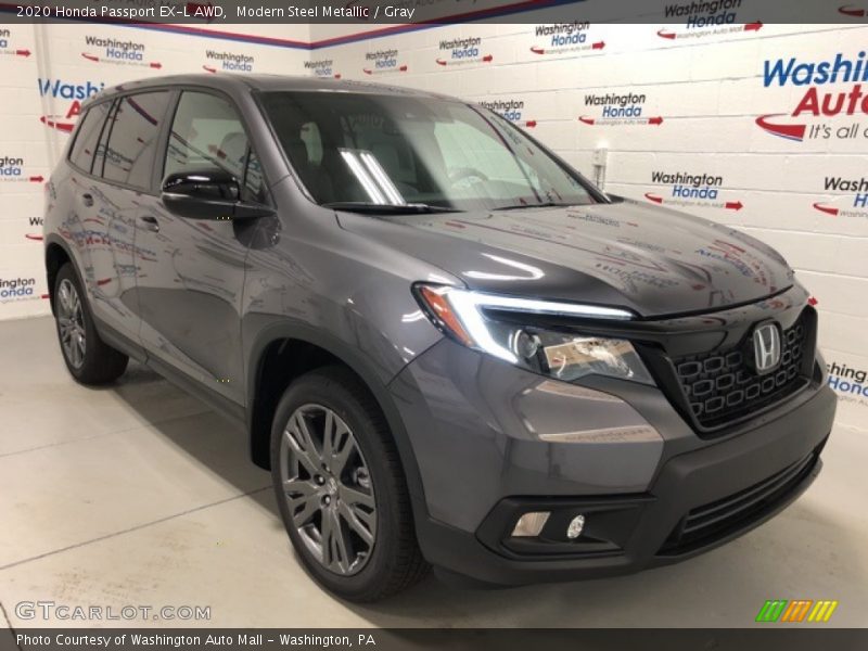 Modern Steel Metallic / Gray 2020 Honda Passport EX-L AWD