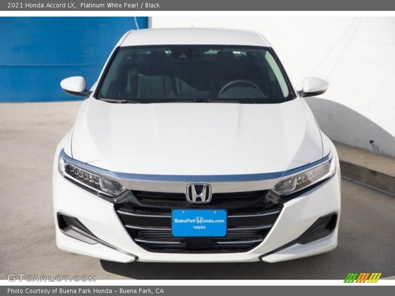 Platinum White Pearl / Black 2021 Honda Accord LX