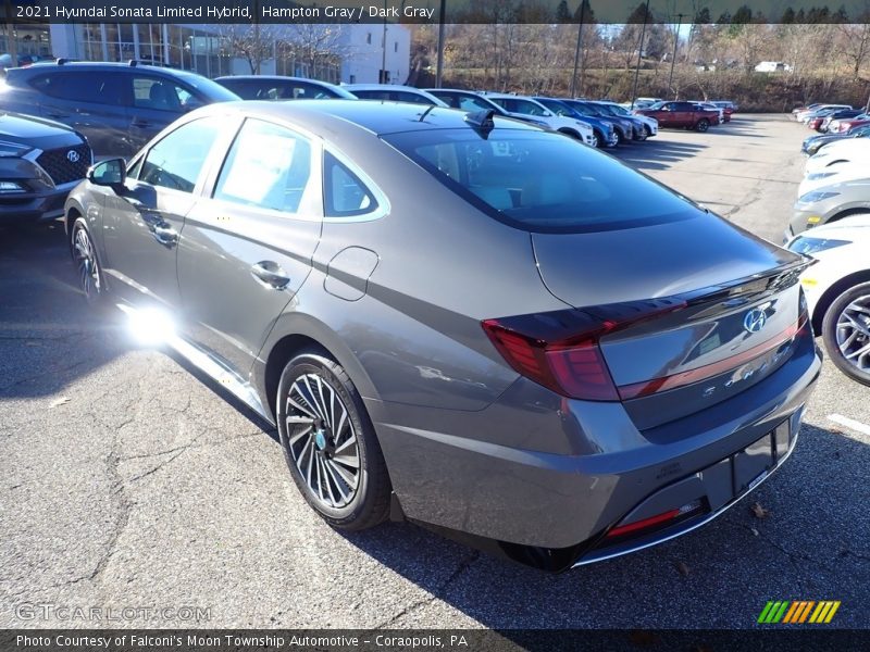 Hampton Gray / Dark Gray 2021 Hyundai Sonata Limited Hybrid