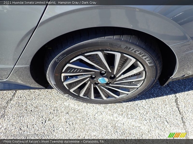 Hampton Gray / Dark Gray 2021 Hyundai Sonata Limited Hybrid