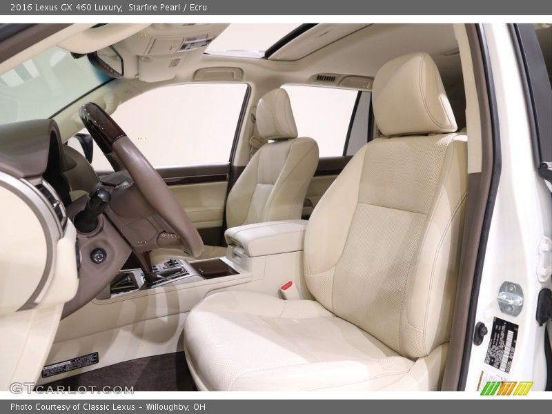 Front Seat of 2016 GX 460 Luxury