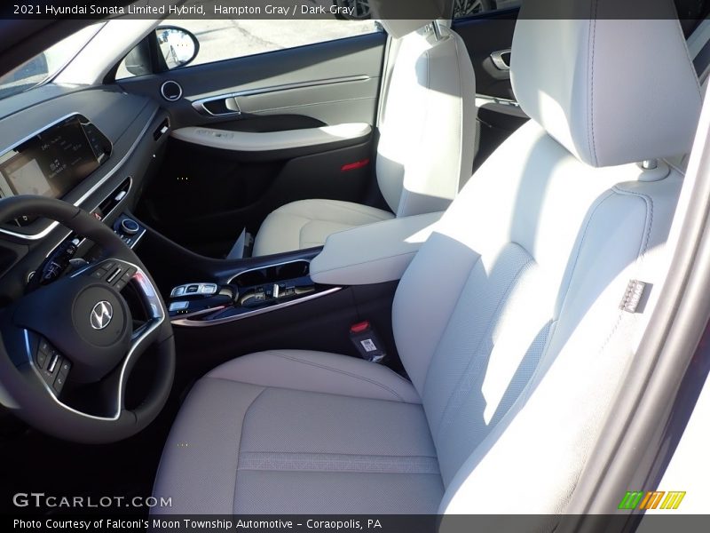Hampton Gray / Dark Gray 2021 Hyundai Sonata Limited Hybrid