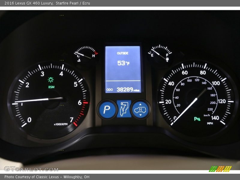  2016 GX 460 Luxury 460 Luxury Gauges