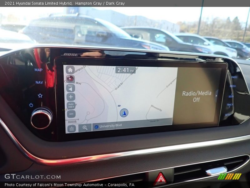 Hampton Gray / Dark Gray 2021 Hyundai Sonata Limited Hybrid