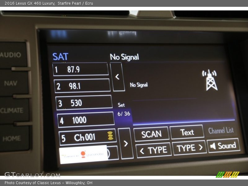 Audio System of 2016 GX 460 Luxury