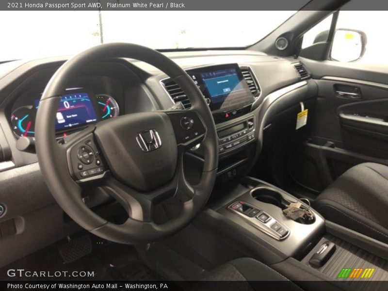 Platinum White Pearl / Black 2021 Honda Passport Sport AWD