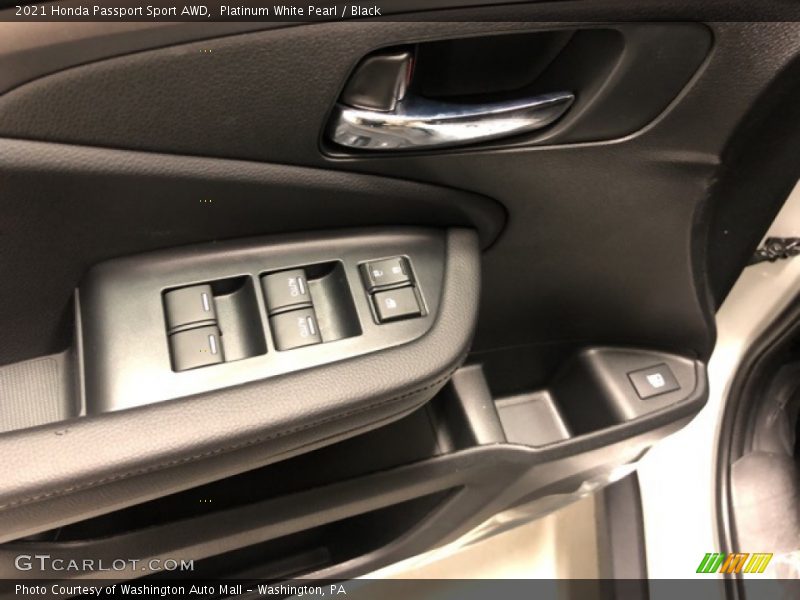 Platinum White Pearl / Black 2021 Honda Passport Sport AWD