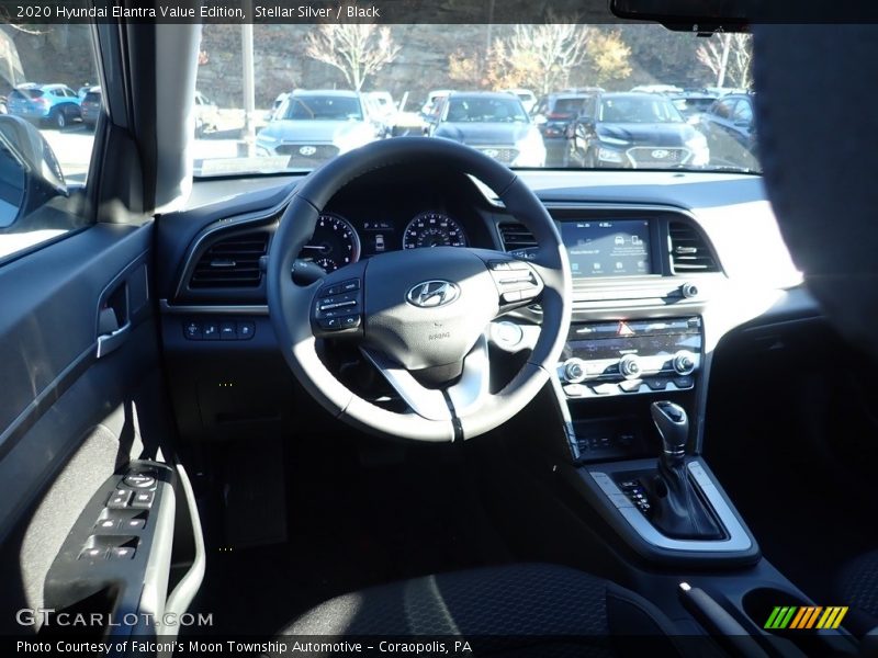 Stellar Silver / Black 2020 Hyundai Elantra Value Edition