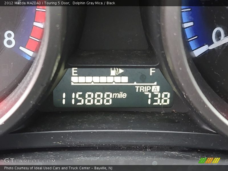 Dolphin Gray Mica / Black 2012 Mazda MAZDA3 i Touring 5 Door
