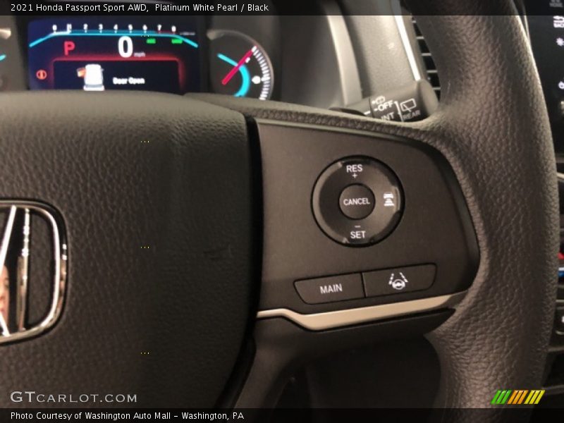 Platinum White Pearl / Black 2021 Honda Passport Sport AWD