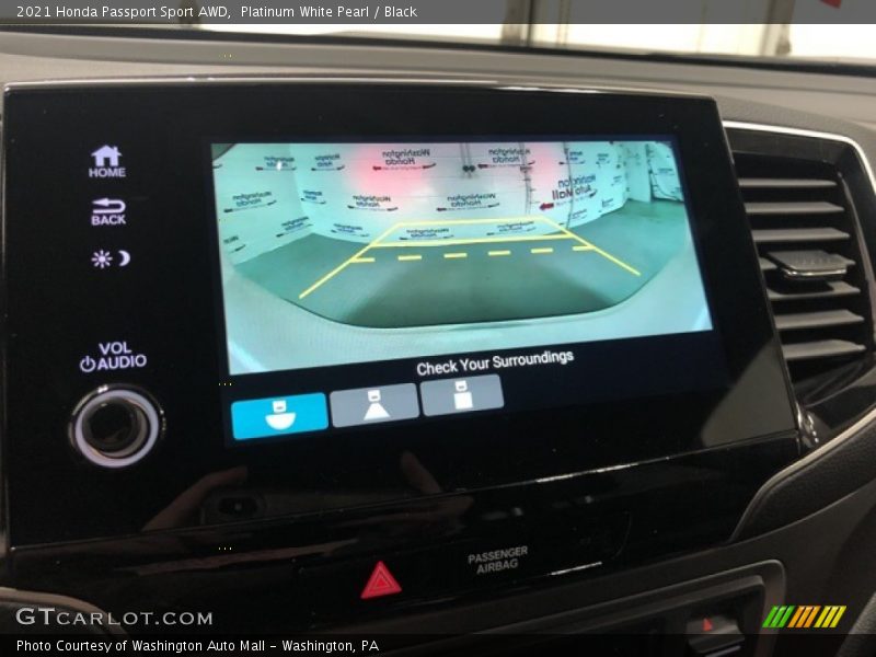 Platinum White Pearl / Black 2021 Honda Passport Sport AWD