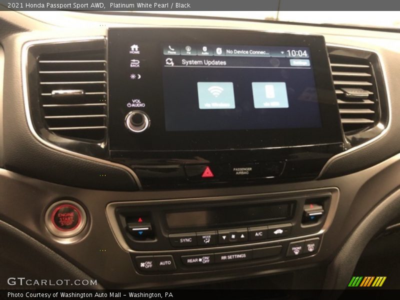 Platinum White Pearl / Black 2021 Honda Passport Sport AWD