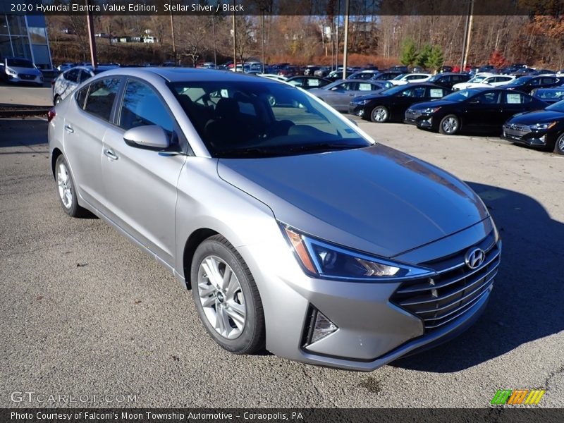 Stellar Silver / Black 2020 Hyundai Elantra Value Edition