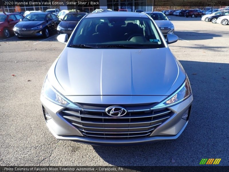 Stellar Silver / Black 2020 Hyundai Elantra Value Edition