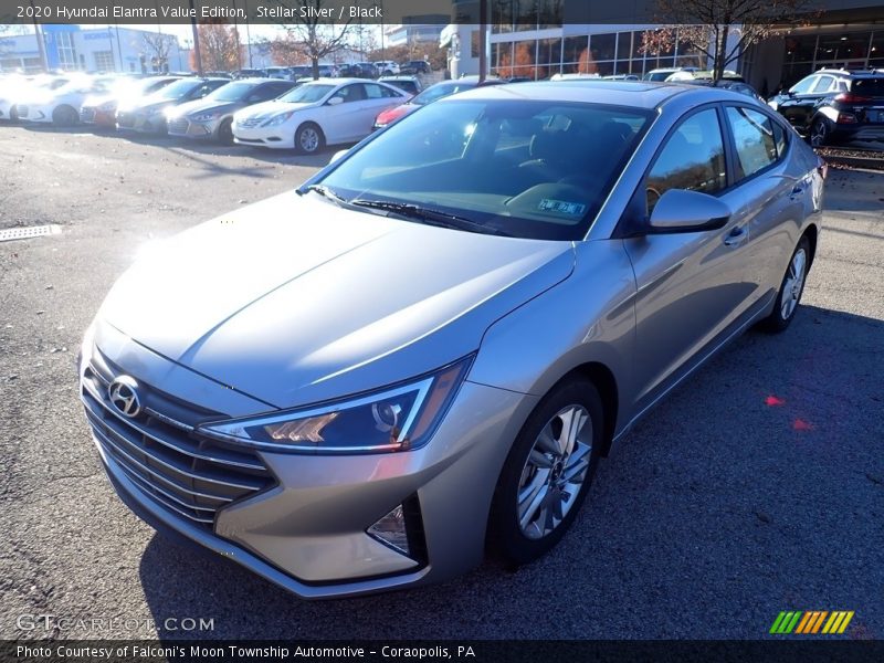 Stellar Silver / Black 2020 Hyundai Elantra Value Edition
