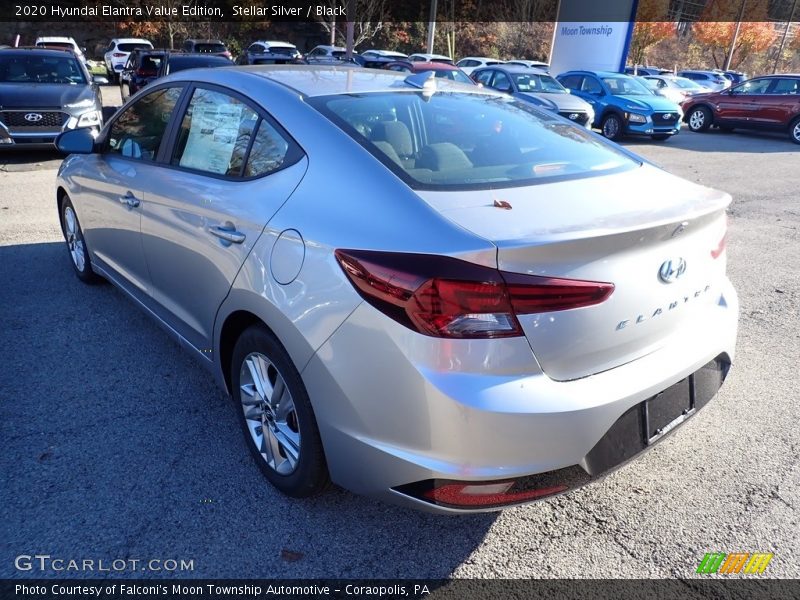 Stellar Silver / Black 2020 Hyundai Elantra Value Edition