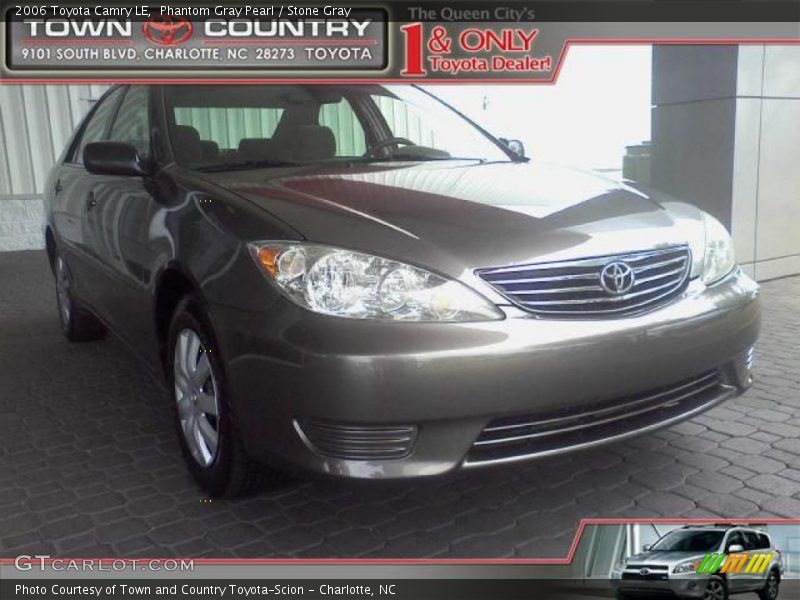 Phantom Gray Pearl / Stone Gray 2006 Toyota Camry LE