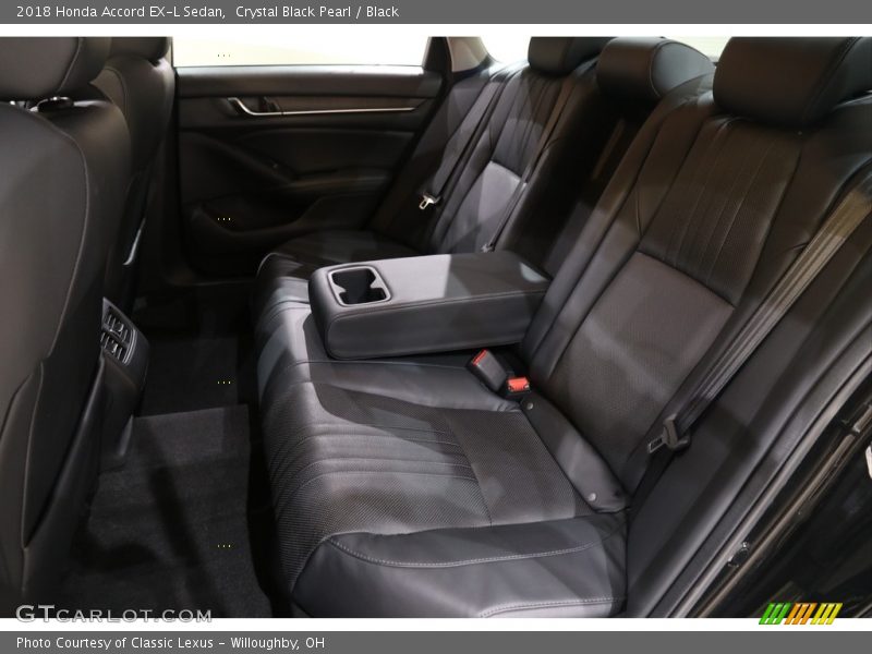 Crystal Black Pearl / Black 2018 Honda Accord EX-L Sedan