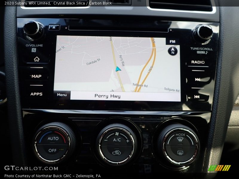 Navigation of 2020 WRX Limited