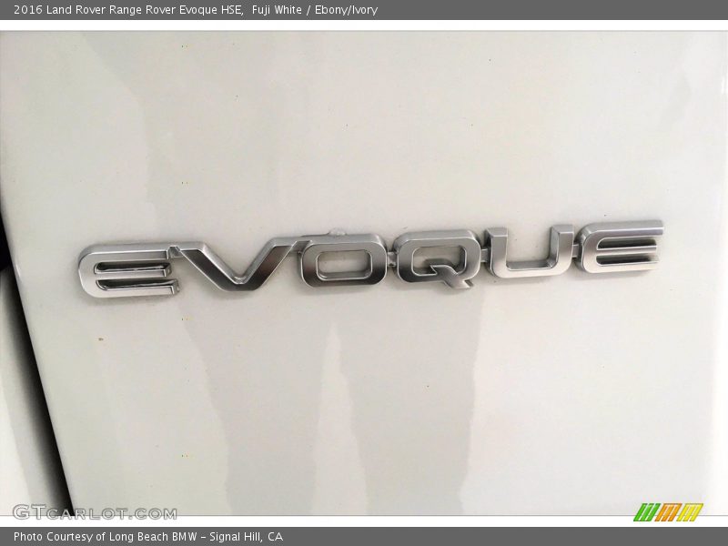 Fuji White / Ebony/Ivory 2016 Land Rover Range Rover Evoque HSE