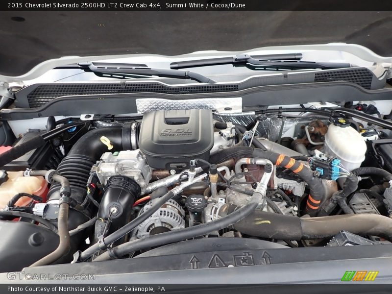Summit White / Cocoa/Dune 2015 Chevrolet Silverado 2500HD LTZ Crew Cab 4x4