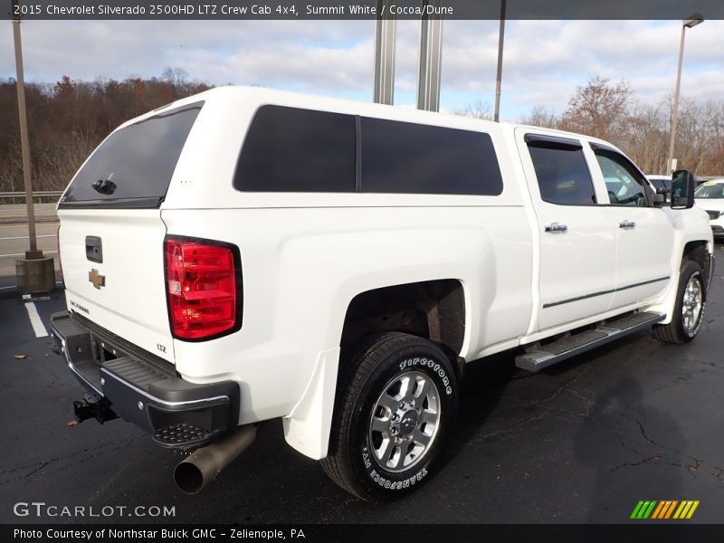 Summit White / Cocoa/Dune 2015 Chevrolet Silverado 2500HD LTZ Crew Cab 4x4