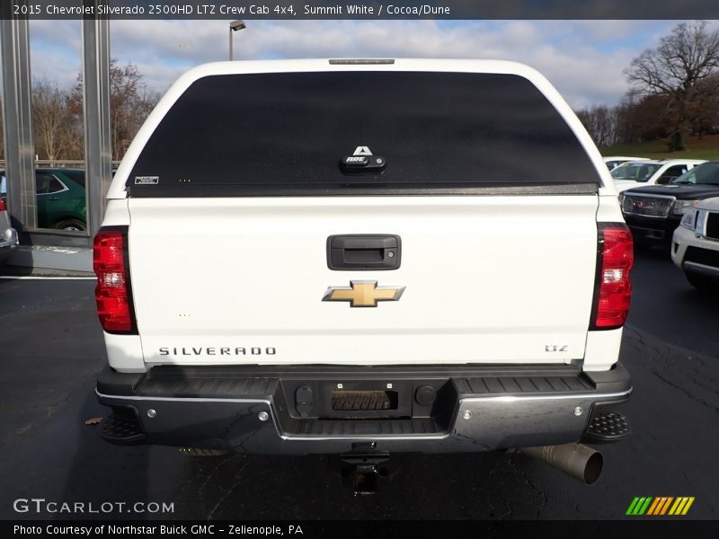 Summit White / Cocoa/Dune 2015 Chevrolet Silverado 2500HD LTZ Crew Cab 4x4