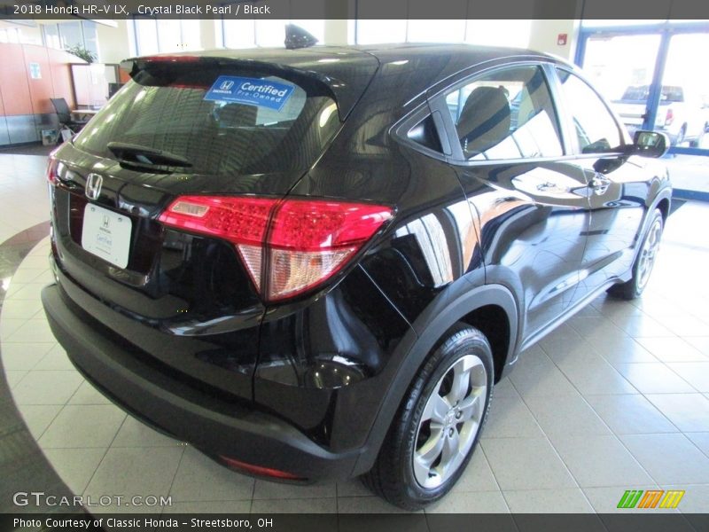 Crystal Black Pearl / Black 2018 Honda HR-V LX