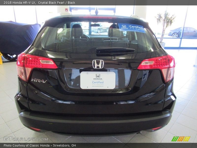 Crystal Black Pearl / Black 2018 Honda HR-V LX