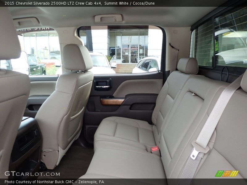 Summit White / Cocoa/Dune 2015 Chevrolet Silverado 2500HD LTZ Crew Cab 4x4