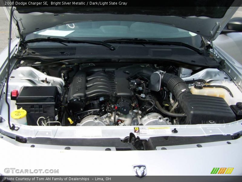 Bright Silver Metallic / Dark/Light Slate Gray 2008 Dodge Charger SE