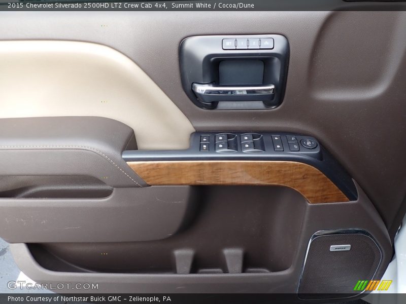 Summit White / Cocoa/Dune 2015 Chevrolet Silverado 2500HD LTZ Crew Cab 4x4