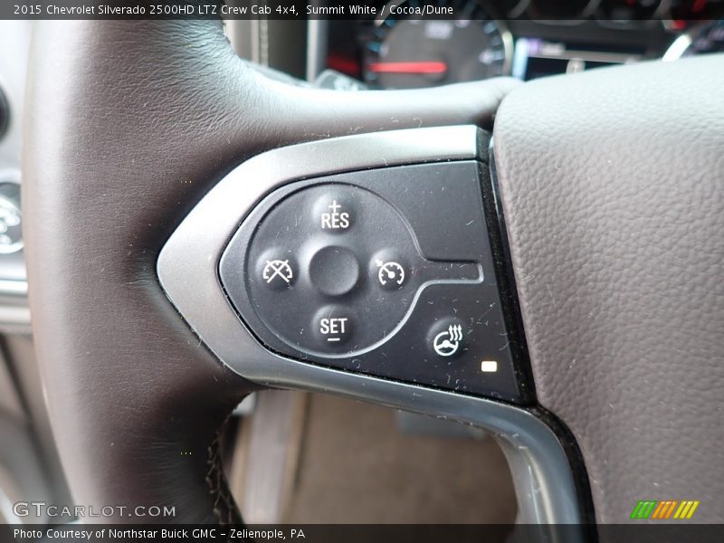 Summit White / Cocoa/Dune 2015 Chevrolet Silverado 2500HD LTZ Crew Cab 4x4