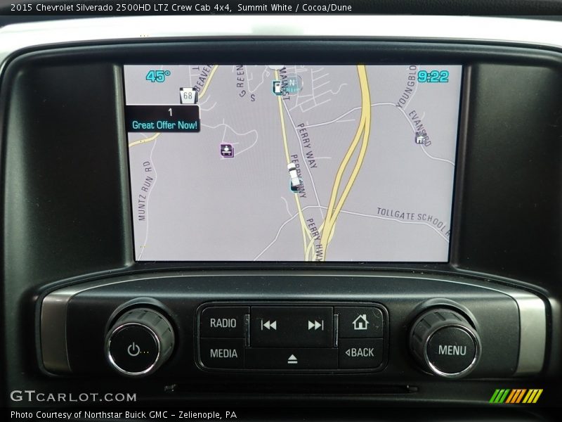 Summit White / Cocoa/Dune 2015 Chevrolet Silverado 2500HD LTZ Crew Cab 4x4