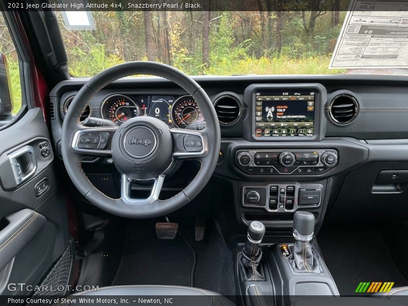 Dashboard of 2021 Gladiator High Altitude 4x4