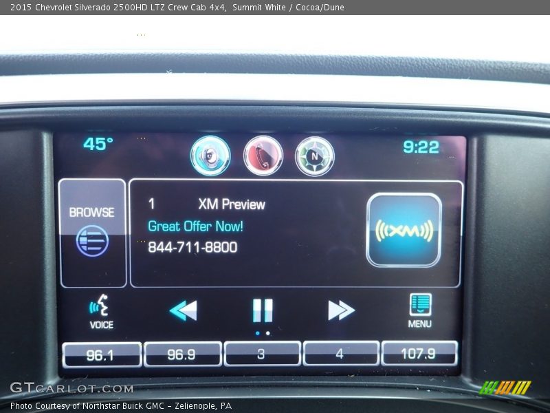 Summit White / Cocoa/Dune 2015 Chevrolet Silverado 2500HD LTZ Crew Cab 4x4