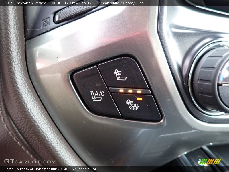 Summit White / Cocoa/Dune 2015 Chevrolet Silverado 2500HD LTZ Crew Cab 4x4