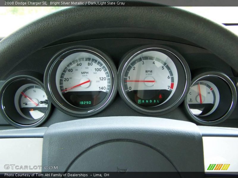 Bright Silver Metallic / Dark/Light Slate Gray 2008 Dodge Charger SE