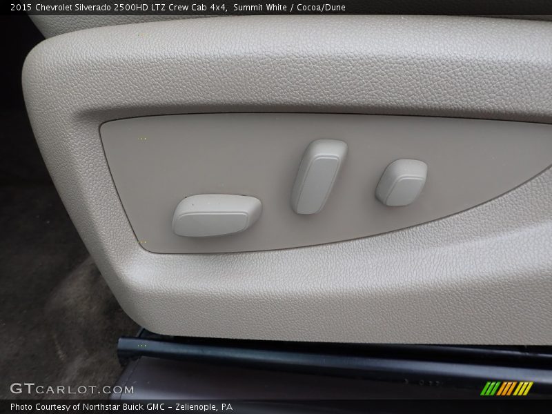Summit White / Cocoa/Dune 2015 Chevrolet Silverado 2500HD LTZ Crew Cab 4x4