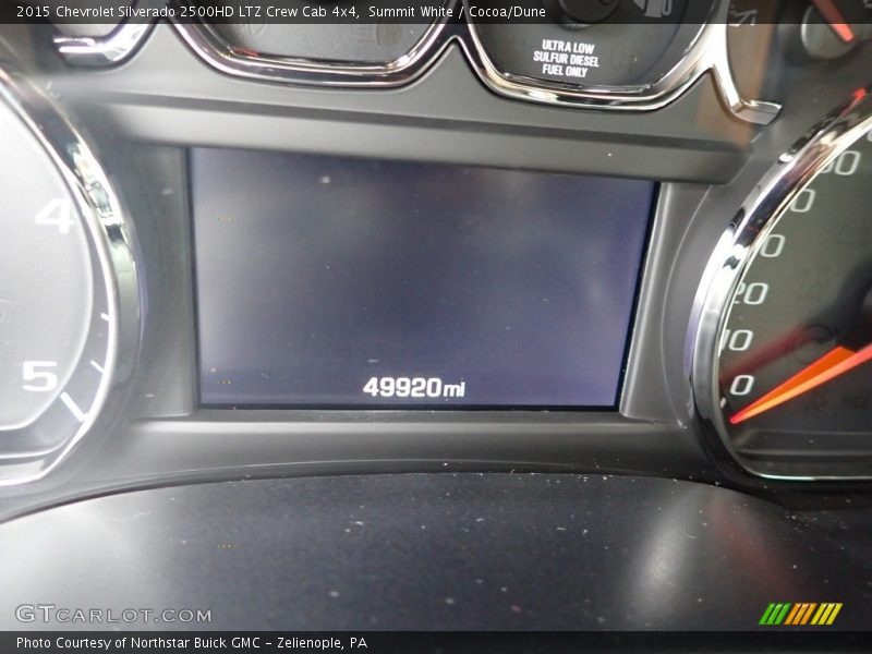 Summit White / Cocoa/Dune 2015 Chevrolet Silverado 2500HD LTZ Crew Cab 4x4