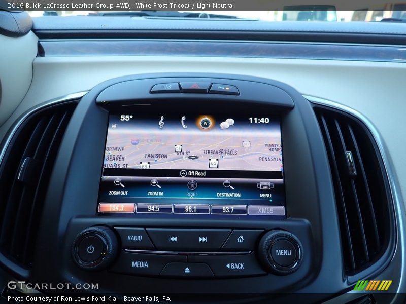 Navigation of 2016 LaCrosse Leather Group AWD