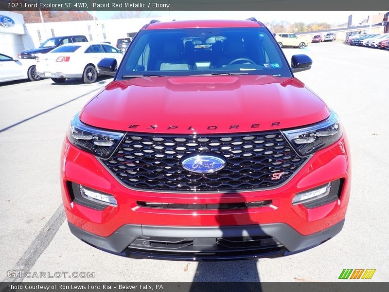 Rapid Red Metallic / Ebony 2021 Ford Explorer ST 4WD