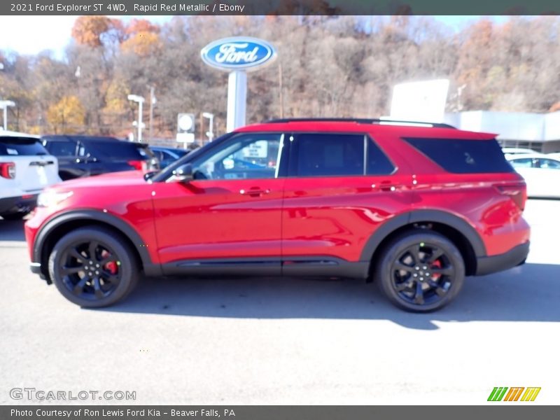 Rapid Red Metallic / Ebony 2021 Ford Explorer ST 4WD