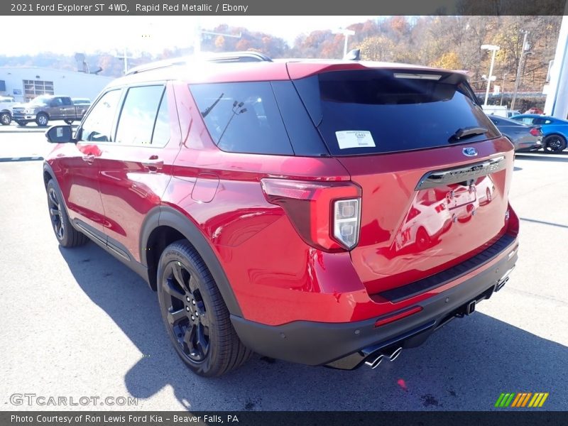 Rapid Red Metallic / Ebony 2021 Ford Explorer ST 4WD