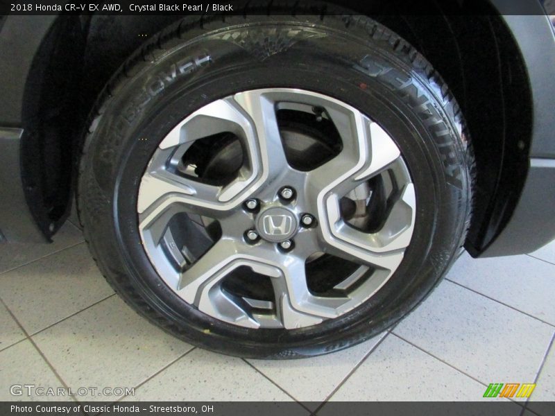 Crystal Black Pearl / Black 2018 Honda CR-V EX AWD